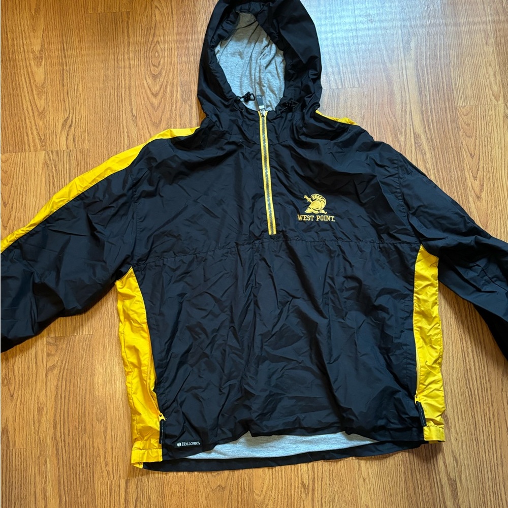 Black and Yellow West Point Windbreaker